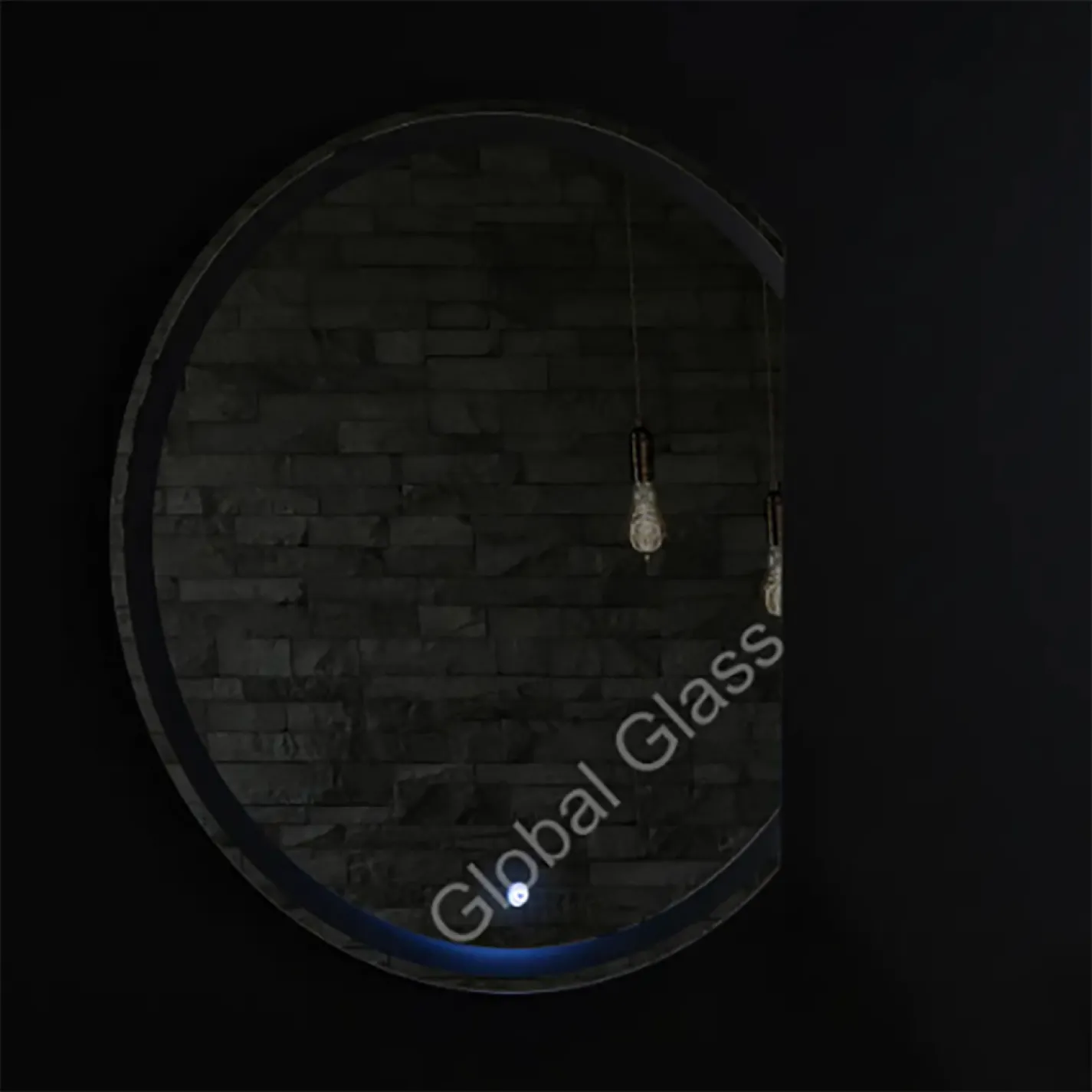 Зеркало Global Glass MR-17 750х900, с LED-подсветкой и срезом справа - Фото 3